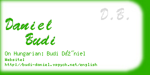 daniel budi business card